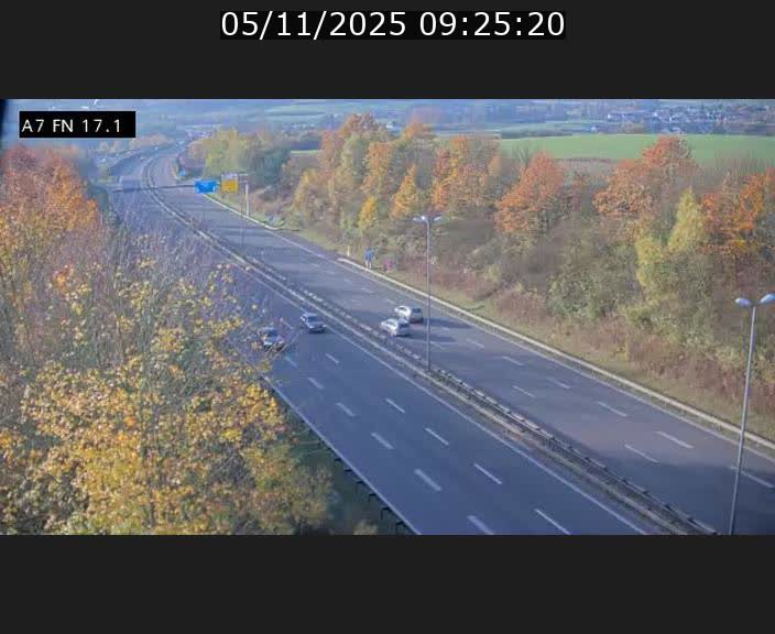 Caméra trafic Luxembourg - A7, Merscherbierg direction Mersch