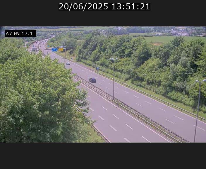 Caméra trafic Luxembourg - A7, Merscherbierg direction Mersch