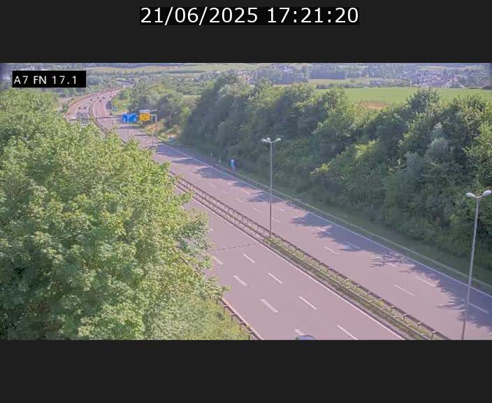 Caméra trafic Luxembourg - A7, Merscherbierg direction Mersch