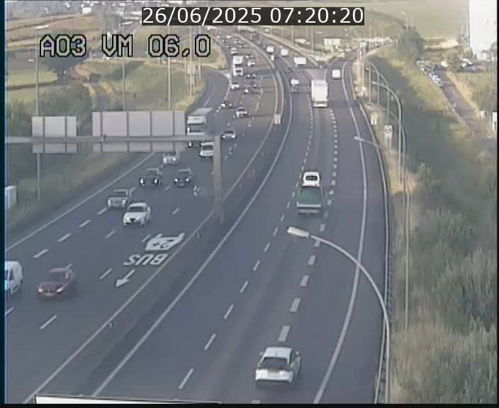 Traffic live webcam Luxembourg Aire de Berchem - A3 - BK 6 - direction France