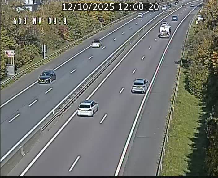 Webcam Autoroute à la Croix de Bettembourg - A3 - BK 9.9 - direction Luxembourg-Ville