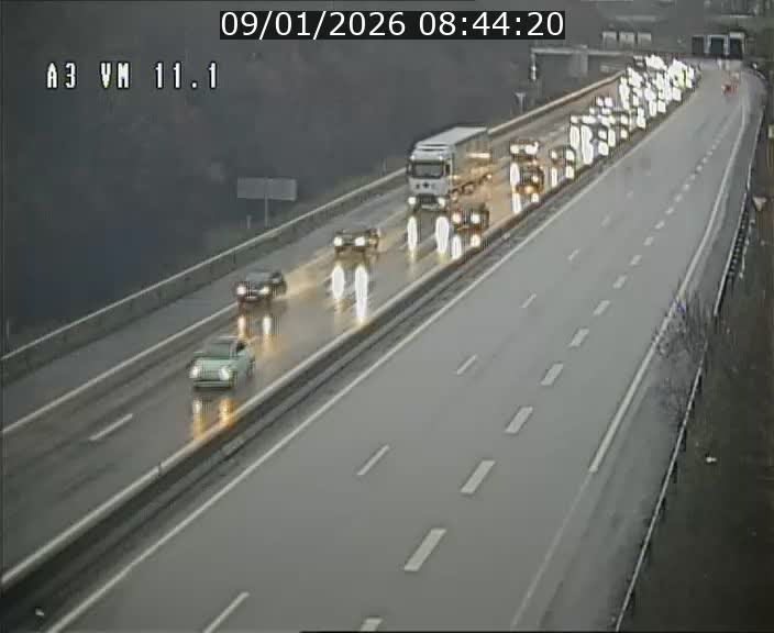 Webcam à la frontière franco-luxembourgeoise, avant la Croix de Bettembourg - BK 11.1 - direction Luxembourg-ville