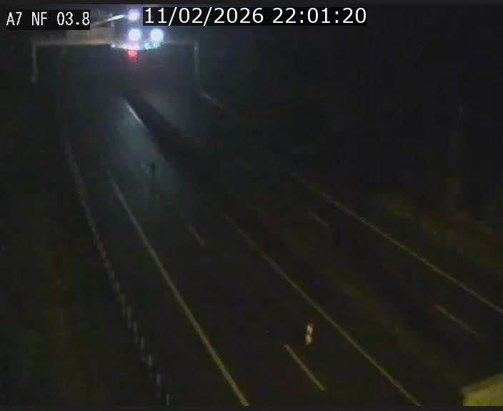 Webcam autoroute A7 au Luxembourg à la sortie du Tunnel Stafelter vers le Nord