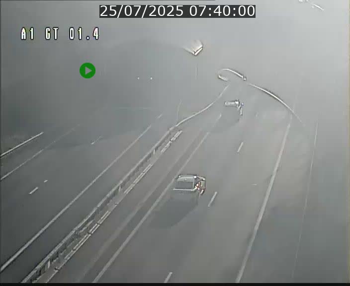 Traffic live webcam Luxembourg Hesperange - A1 direction Kirchberg - BK 1.4