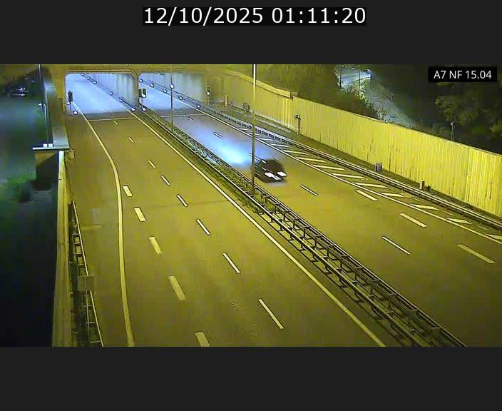 Caméra trafic Luxembourg - A7, Tunnel Mersch, entrée sud, direction Ettelbruck