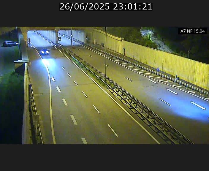 Caméra trafic Luxembourg - A7, Tunnel Mersch, entrée sud, direction Ettelbruck