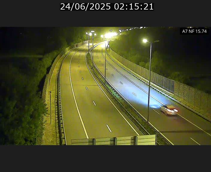 Caméra trafic Luxembourg - A7, Tunnel Mersch, entrée nord, direction Lorentzweiler