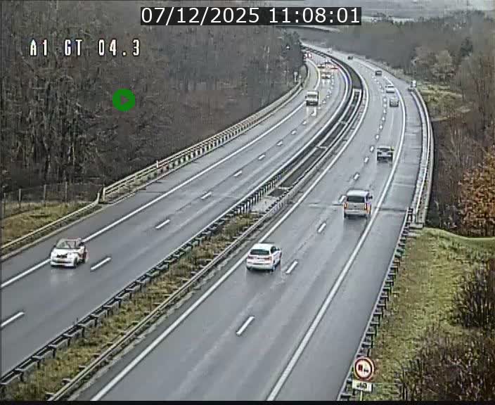 Traffic live webcam Luxembourg Itzig - A1 direction Sandweiler - BK 4.3