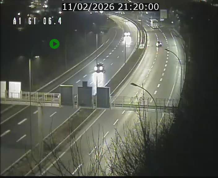 Traffic live webcam Luxembourg Hamm - A1 direction Sandweiler - BK 6.4