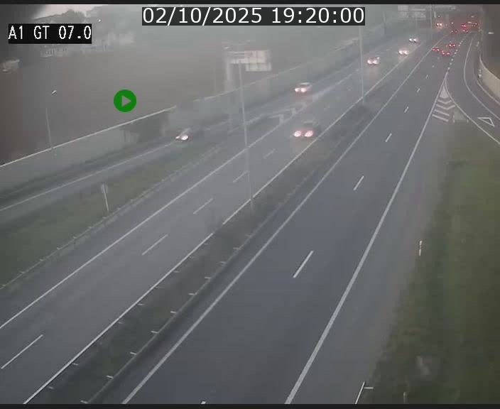 Traffic live webcam Luxembourg Cents - A1 direction Kirchberg - BK 7