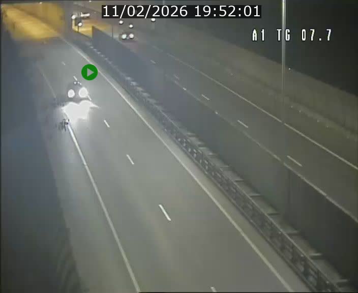 Traffic live webcam Luxembourg Kirchberg - A1 direction Luxembourg-ville - BK 7.7