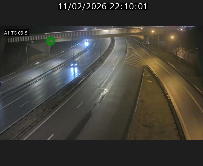 Traffic live webcam Luxembourg Jonction Grünewald - A1 direction Luxembourg-ville - BK 9.5