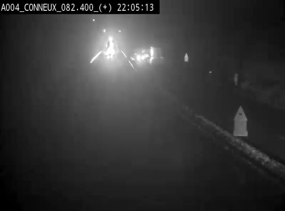 Webcam à hauteur de Conneux sur l'E411 en direction du sud de la Belgique