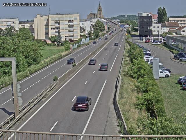 Caméra autoroute France - A31, Thionville direction Metz
