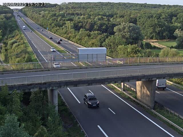 Caméra autoroute France - A31, Zoufftgen direction Luxembourg-ville, à la frontière entre la France et le Luxembourg