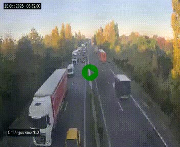 Webcam routière à la fin de la N10, en périphérique ouest d'Angouleme, proche de la jonction avec l'A10