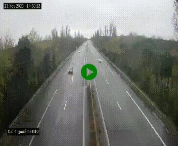Webcam routière à la fin de la N10, en périphérique ouest d'Angouleme, proche de la jonction avec l'A10