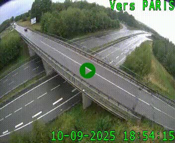 Clone of Caméra routière sur l'autoroute A20 au nord de Limoges, à la jonction avec la N520. Vue orientée vers Paris