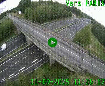 Clone of Caméra routière sur l'autoroute A20 au nord de Limoges, à la jonction avec la N520. Vue orientée vers Paris