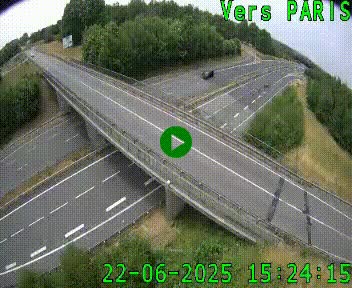 Clone of Caméra routière sur l'autoroute A20 au nord de Limoges, à la jonction avec la N520. Vue orientée vers Paris