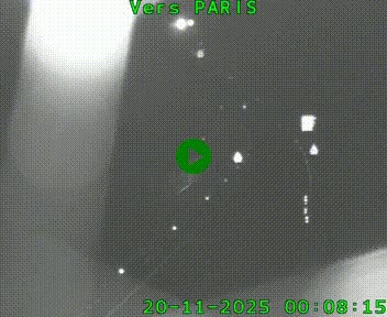 Caméra routière sur l'autoroute A20 à Bessines-sur-Gartempe. Vue orientée vers Paris