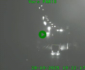 Caméra routière sur l'autoroute A20 à Bessines-sur-Gartempe. Vue orientée vers Paris