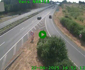 Webcam N147 au nord de Poitiers et à la jonction avec la A10