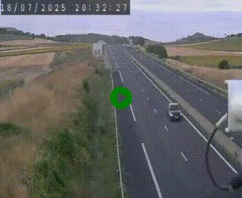 Caméra autoroute A75 à hauteur de Le Crest, en direction de Montpellier