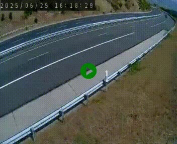 Caméra autoroutière France - A75, Engayresque, entre Millau et Séverac-le-Chateau, en direction de Montpellier