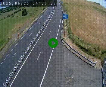 Caméra autoroute A75 à hauteur du col de la Fageole en direction de Clermont-Ferrand