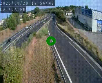 Caméra routière France - N109, Juvignac - La plaine, en direction de Clermont l'Hérault, à la sortie de Montpellier