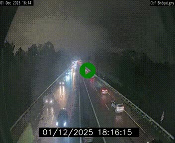 Webcam sur le périphérique de Rennes (N136) à hauteur du quartier Bréquigny, au sud de la ville