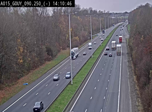 Webcam autoroute Belgique - Gouy-lez-piéton - E42 - BK 90.3