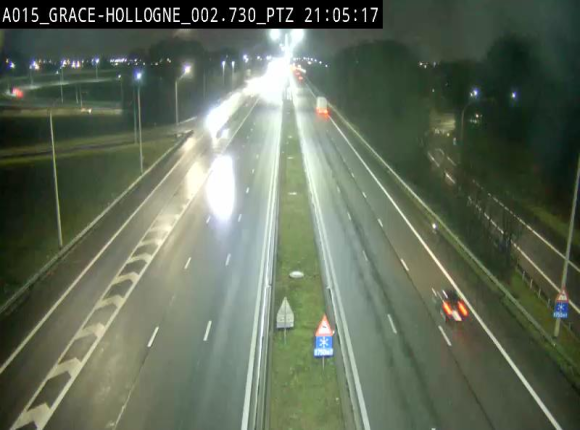 Caméra trafic Belgique - Grâce-Hollogne - E42, jonction avec A604, direction Loncin/Aéroport de Liège - BK 3.2