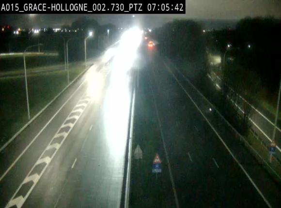 Caméra trafic Belgique - Grâce-Hollogne - E42, jonction avec A604, direction Loncin/Aéroport de Liège - BK 3.2