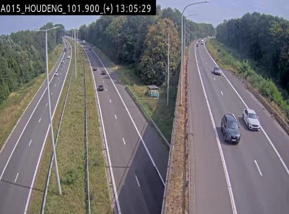 Webcam autoroute Belgique - Houdeng-Goegnies - Jonction E19/E42 direction Tournai/Mons - BK 101.85