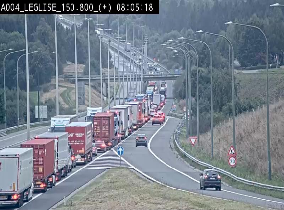 Caméra autoroute Belgique - Côte de Léglise, E411(A4) direction Luxembourg