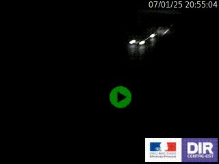 Webcam routière sur la RCEA (Route Centre-Europe Atlantique) à hauteur du col des Vaux à Verosvres