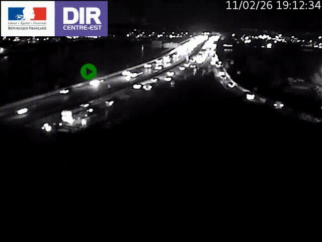 Webcam autoroute sur A450 à Pierre-Bénite en direction de Lyon et de l'autoroute A7