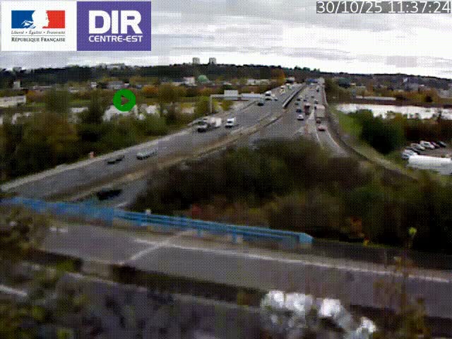 Webcam autoroute sur A450 à Pierre-Bénite en direction de Lyon et de l'autoroute A7