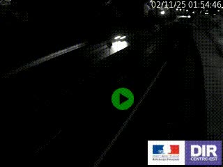 Caméra autoroutière sur l'A47 à hauteur de Givors, a proximité de Lyon. La webcam est orientée vers Lyon