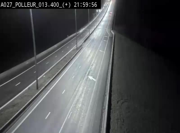 Webcam sur l'A27/E42 à hauteur du Viaduc de Polleur, juste après l'aire de Polleur