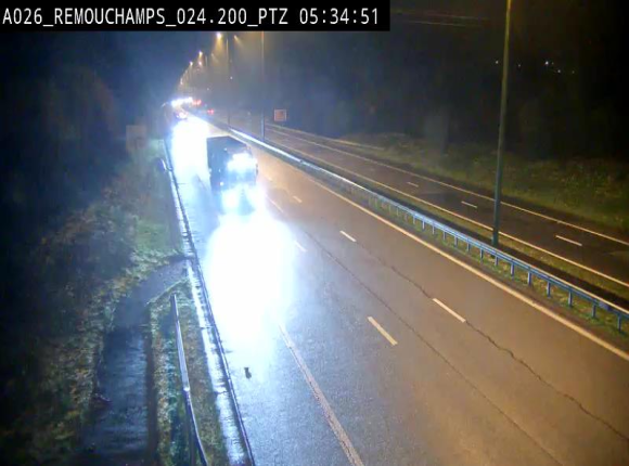 Webcam E25/A26 à Aywalle, à hauteur de Spa. Vue orientée vers Liège