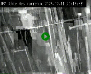 Webcam en haut de la Côte des Carreaux sur la N31 à Avesnes-en-Bray. Vue orientée vers Rouen