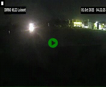 Webcam en périphérie de Chartres sur la N123, à hauteur de Luisant. Vue orientée vers Chartres