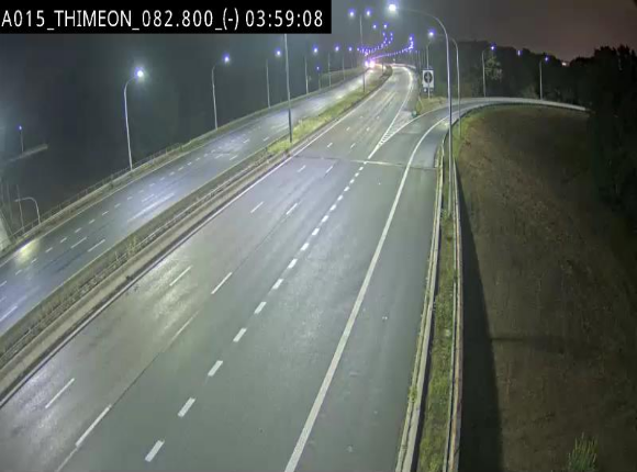 Caméra trafic Belgique - Thiméon - E42, jonction avec A54 (E420) direction La Louvière/Charleroi - BK 82.82