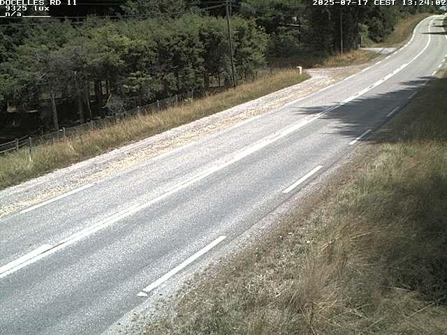 Webcam à 424 mètres d'altitude dans la Tranchée de Docelles dans les Vosges, à proximité d'Epinal sur la route de Gerardmer (D11)