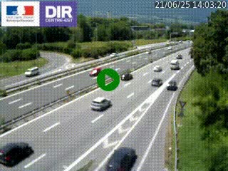 Caméra routière à hauteur de la sortie 15 Chambéry-centre au PK 4,103 en direction d'Albertville