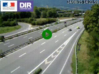 Caméra routière à hauteur de la sortie 15 Chambéry-centre au PK 4,103 en direction d'Albertville