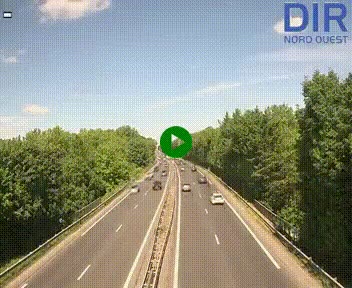 Webcam sur le périphérique de Caen (N814) à l'est de la ville, à Mondeville hauteur de la sortie 2, Presqu'île-Rives de l'Orne, au bout de l'autoroute A13